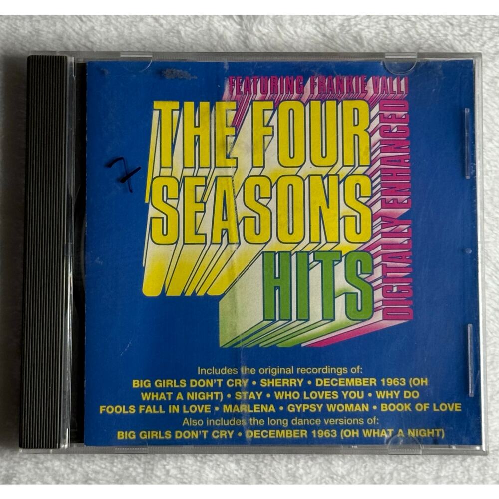 The Four Seasons Greatest‎ Hits CD Featuring Frankie Valli Curb Records D2-77304